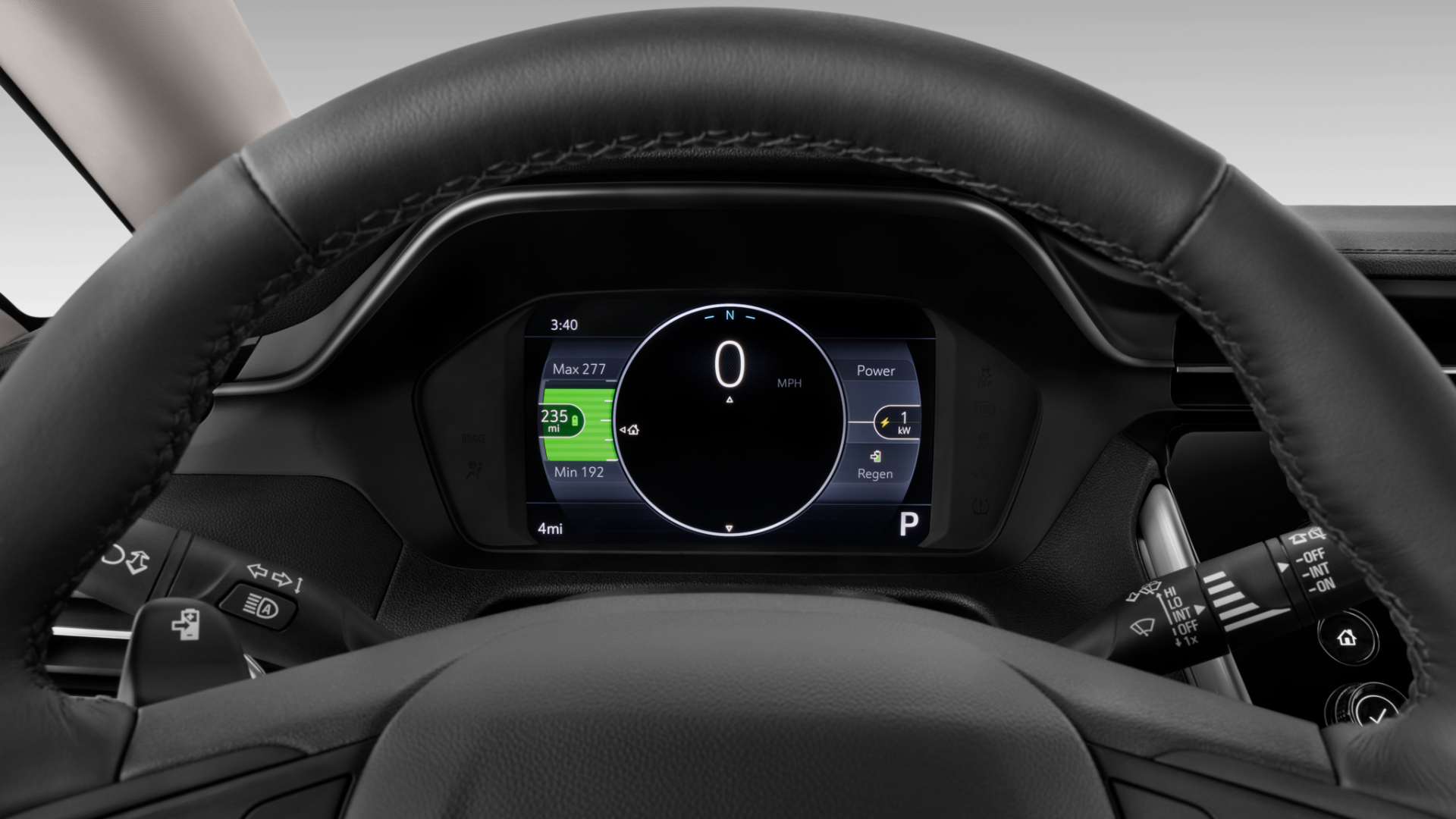 8.0-inch digital instrument display