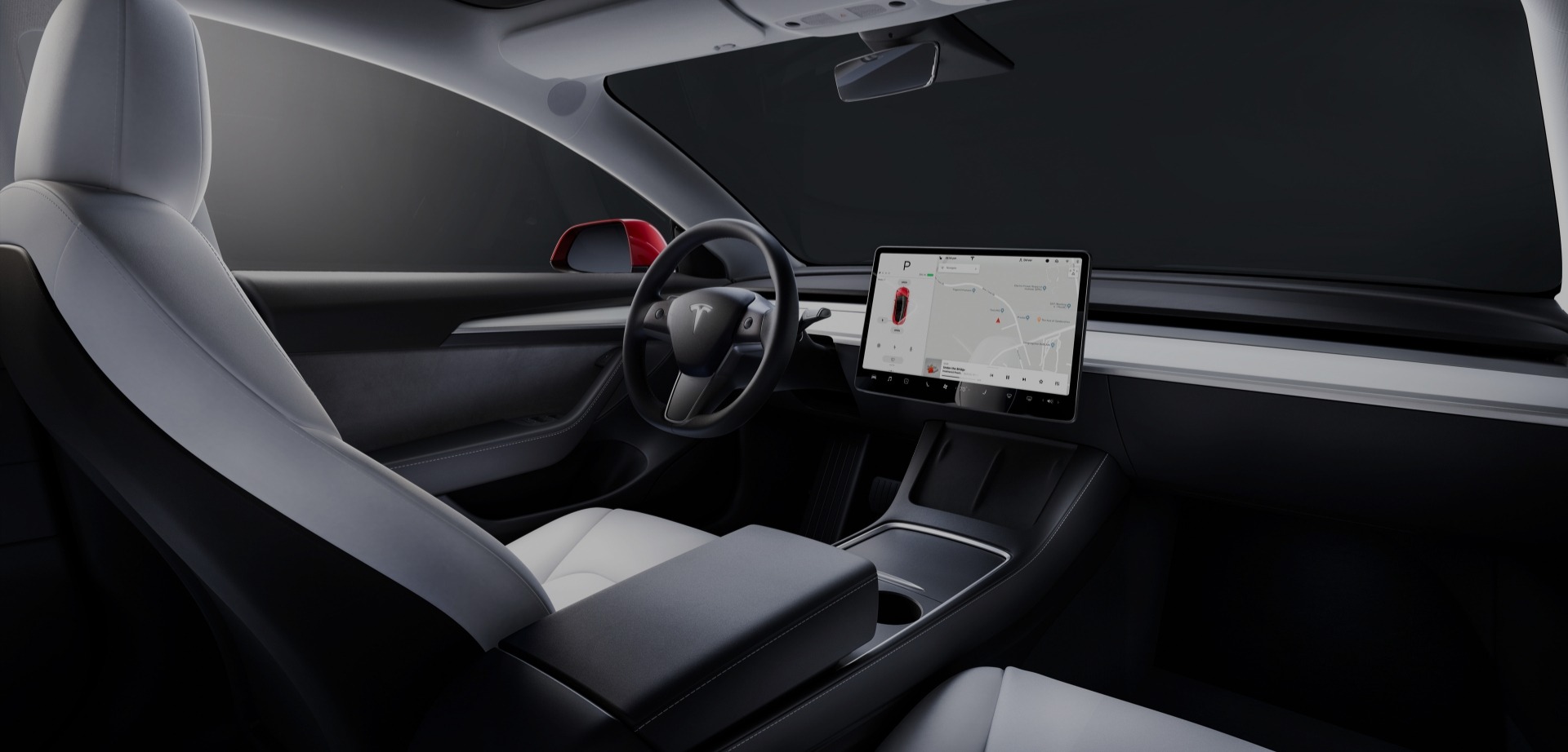 Interior Tesla Car