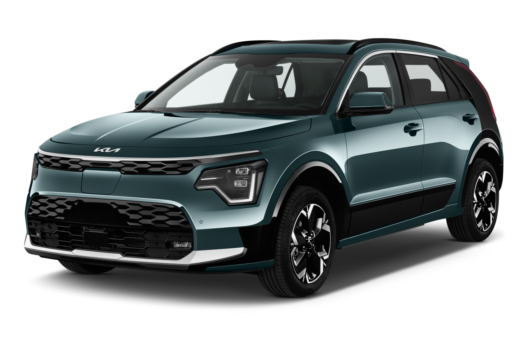 2023 Kia Niro EV Pace 5 Door 2WD SUV angular front stock photos of front three quarter view